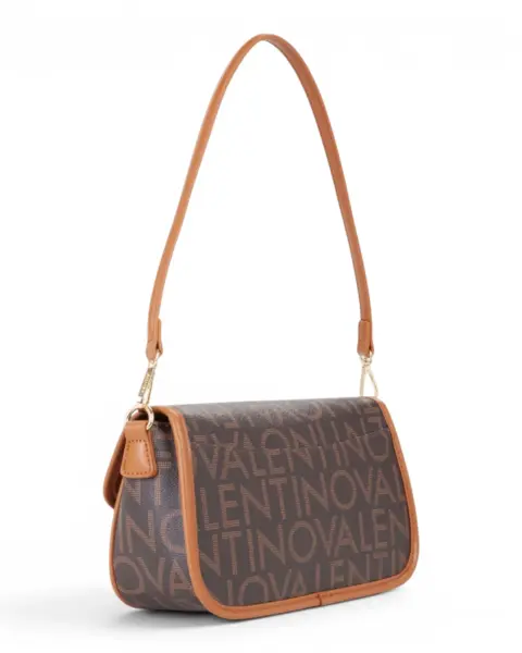 VBS9IS09-MORO/NATURALE Smeđa torbica na preklop VBS9IS09 - Valentino Bags
