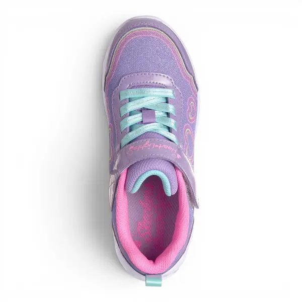 303736NC-LVMT Dječje Tenisice Heart Lights - Bubble Love - Skechers