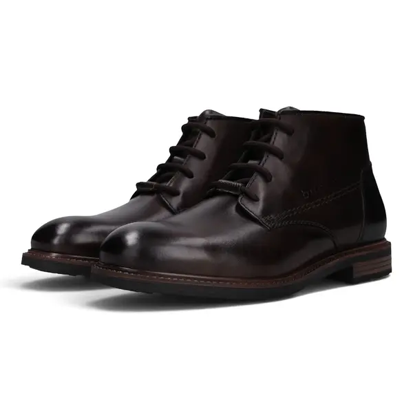 331AYR311100-6100 Muške gležnjače na vezanje / Tamnosmeđa - Bugatti