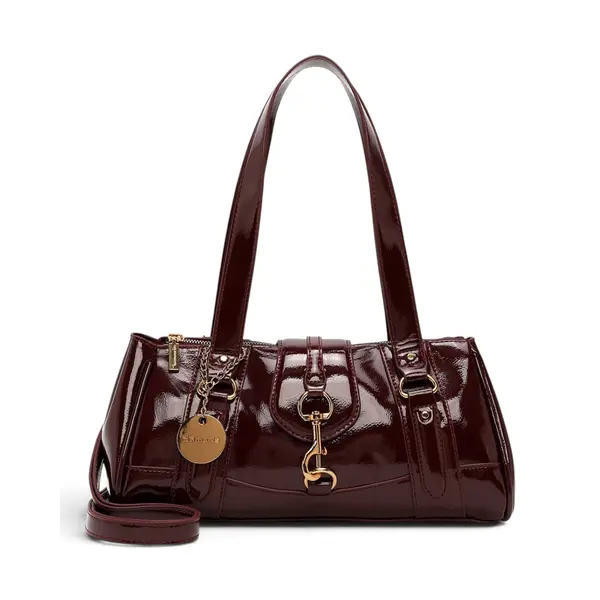 35012-069 Ženska shopper torba Marina / Lakirana crvena - Tamaris