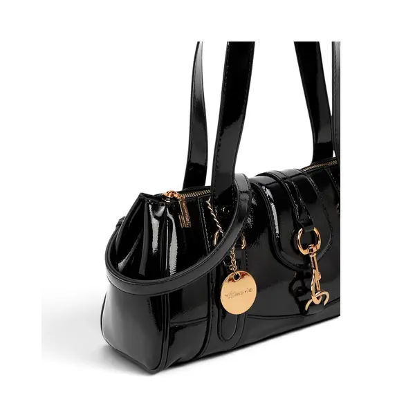 35012-100 Ženska shopper torba Marina / Lakirana crna - Tamaris