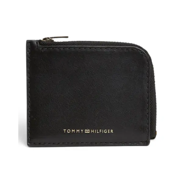 AM0AM14800-BDS-OS Tommy Hilfiger TH SEASONAL ZIPPED WALLET Black