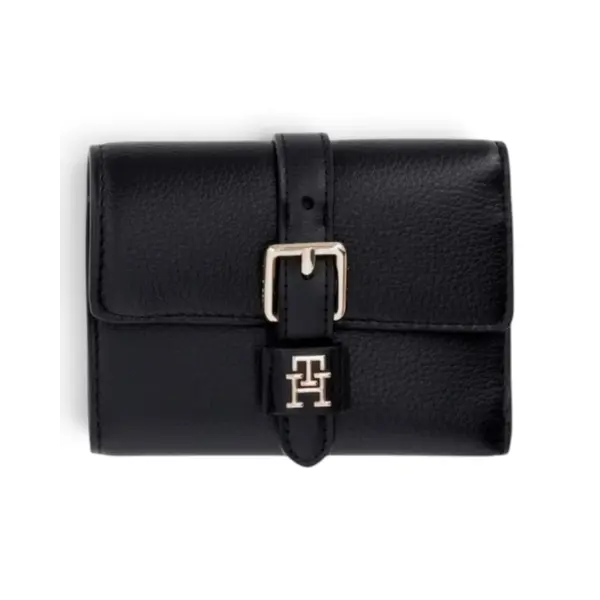 AW0AW18936-BDS-OS Tommy Hilfiger TH BUCKLE TRIFOLD Black