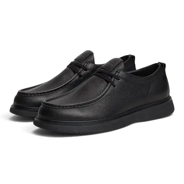 FM0FM06072-BDS Crne kožne cipele na vezanje Moc Toe - Tommy Hilfiger