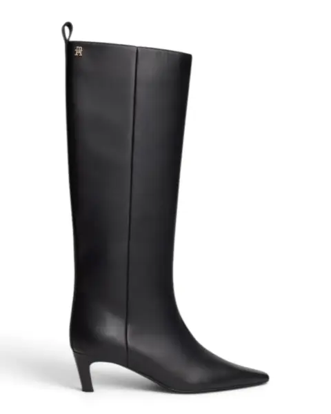 FW0FW09568-BDS Ženske visoke čizme Kitten Heel / Crna - Tommy Hilfiger