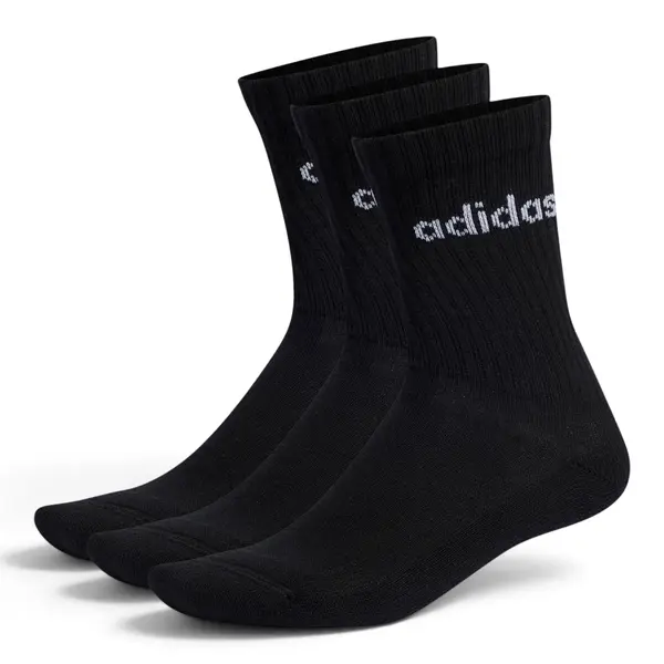 IC1301 Adidas - Linear Cushioned čarape crne, 3 para