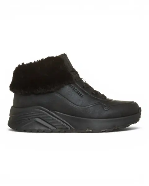 310928L-BBK Skechers UNO LITE-CUTE FUR YOU BBK