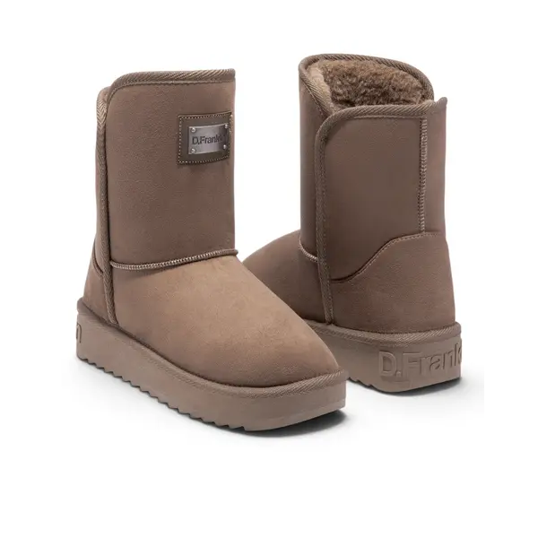 DFSH370003-TAUP D.Franklin ženske tekstilne čizme Nordic Basic, taupe