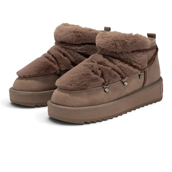 DFSH370011-BROW D.Franklin ženske buce Nordic TRK Fur, smeđe