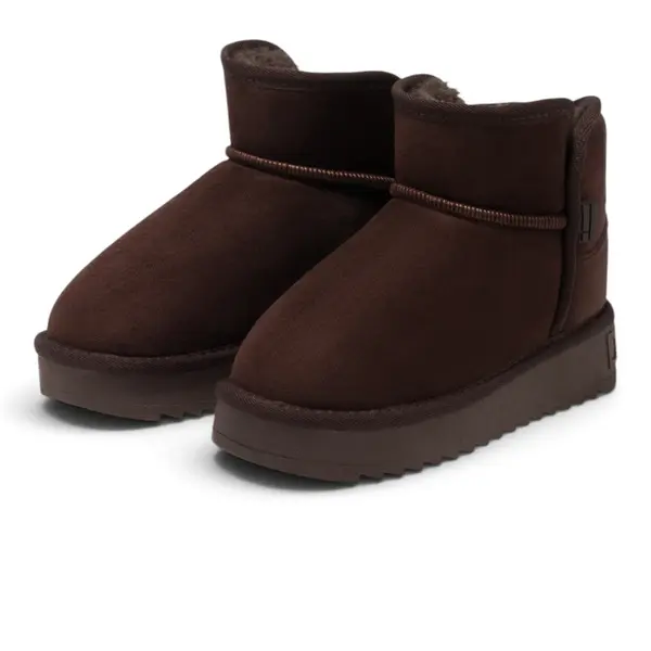 DFSH370021-CHOC D.Franklin gležnjača s krznom NORDIC LOW basic chocolate