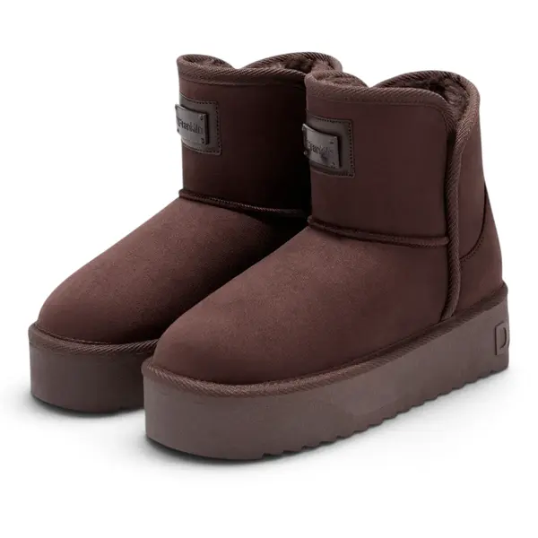 DFSH371004-CHOC D.Franklin ženske niske tekstilne čizme Nordic V.2 Basic Low, smeđe