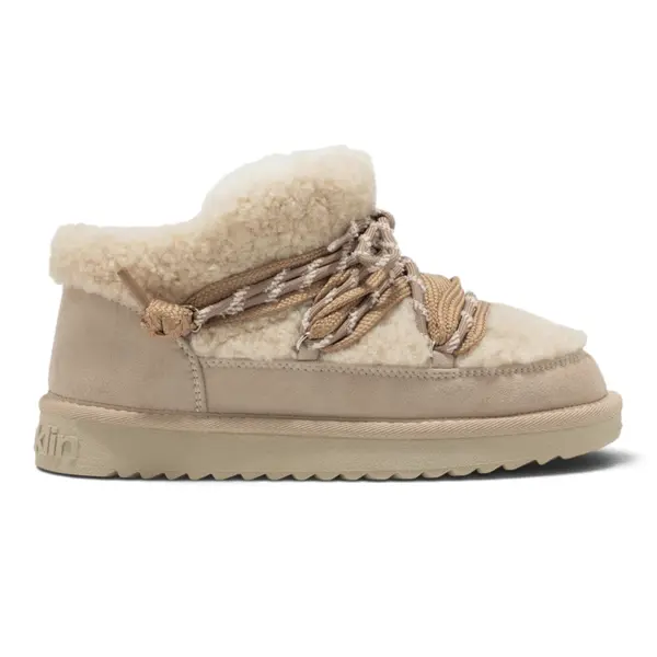 DFSH370003-TAUP D.Franklin ženske tekstilne čizme Nordic Lite Sherpa, bež