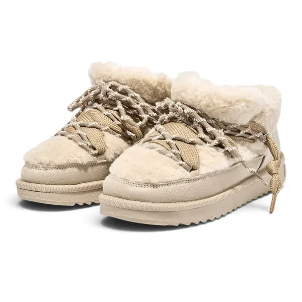 DFSH370003-TAUP D.Franklin ženske tekstilne čizme Nordic Lite Sherpa, bež