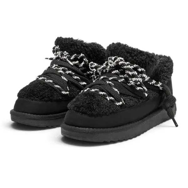 DFSH370003-TAUP D.Franklin ženske tekstilne čizme Nordic Lite Sherpa, crne