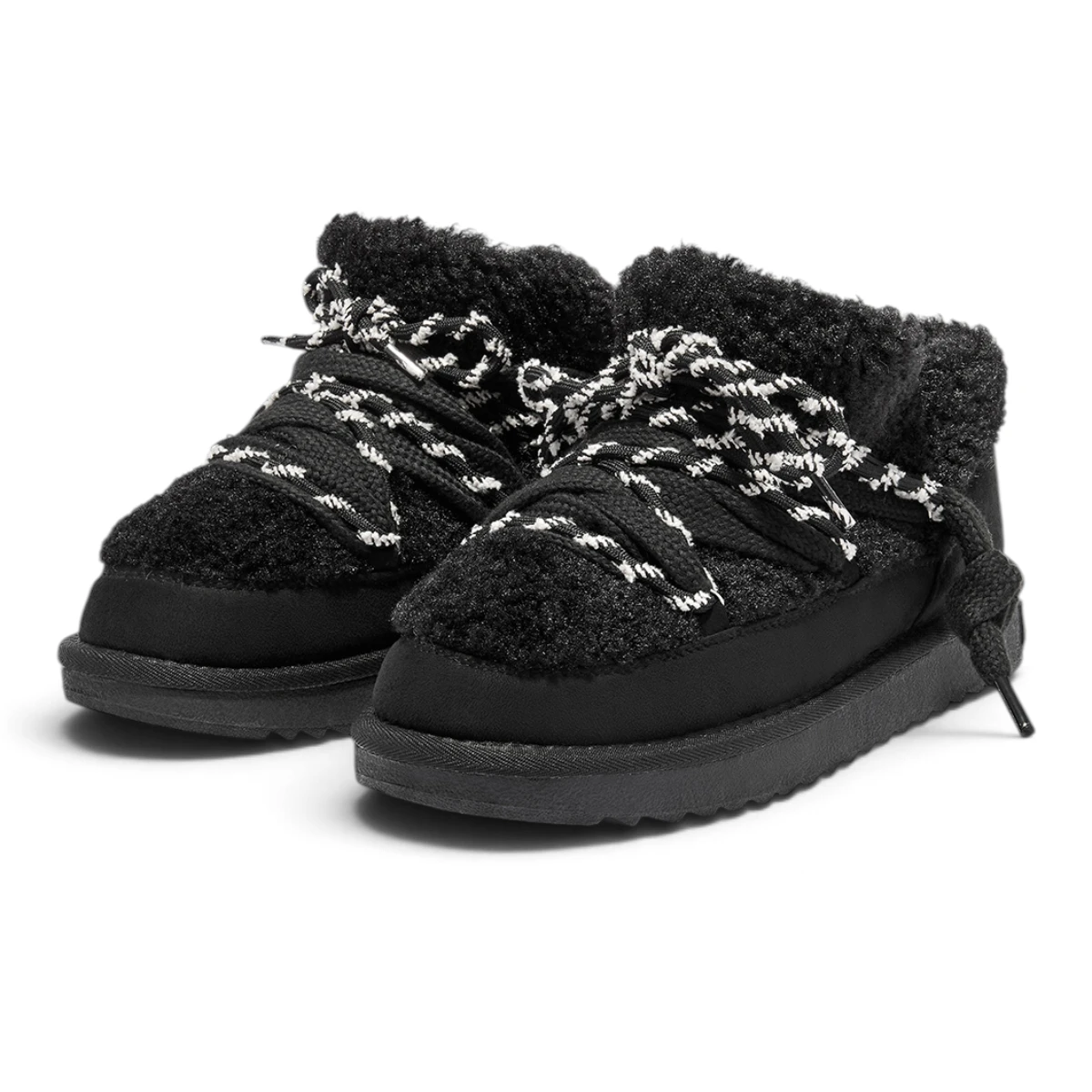DFSH370003-TAUP D.Franklin ženske tekstilne čizme Nordic Lite Sherpa, crne