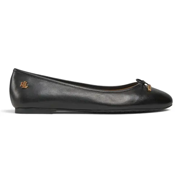 L802940603001 Polo Ralph Lauren ženske kožne balerinke, crne