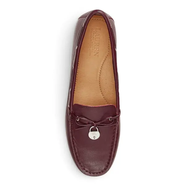 L802967751008 Polo Ralph Lauren ženske kožne mokasine, bordo