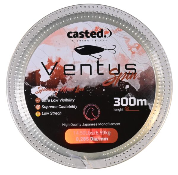 CAS 2036 Casted najlon Ventus Spinning Mono 300M 0,405mm 29,00Lbs/13,18kg Clear