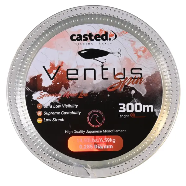CAS 2036 Casted najlon Ventus Spinning Mono 300M 0,405mm 29,00Lbs/13,18kg Clear