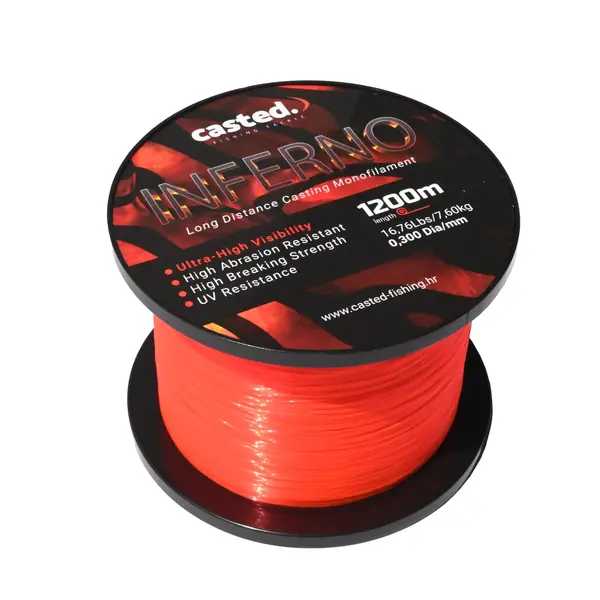 Casted Najlon Inferno Mono 1200m Neon Orange