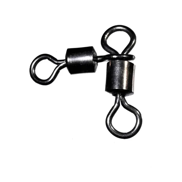 CAS 3108 CASTED vrtilice Rolling Triangle Joint Swivels BLACK NICKEL 1/0*1 47kg 6pcs