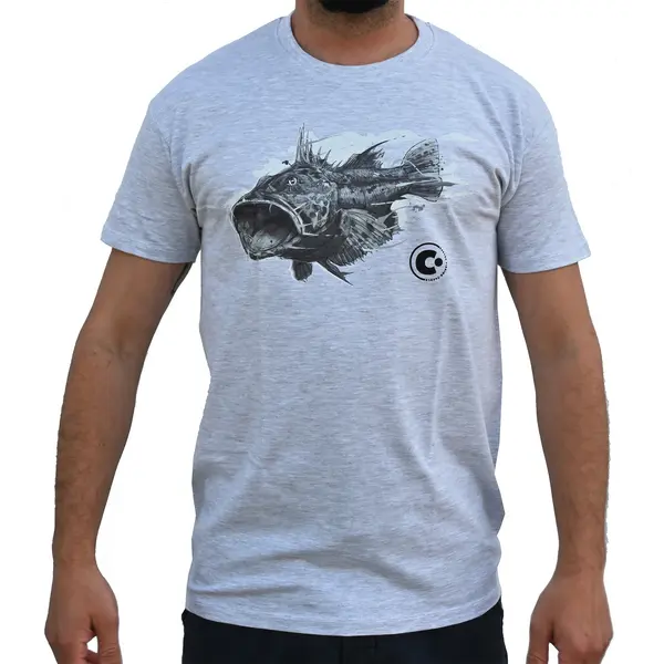CAS-P 007XXXL CASTED Majica kratki rukav ŠKARPINA ASH vel.XXXL