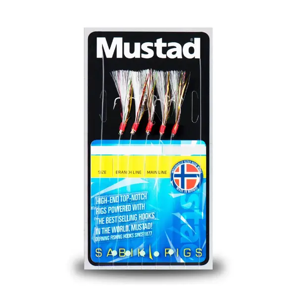 CL-RIG15-6-10 MUSTAD SABIKI PREDVEZ RAINBOW FLASHER 15 BR.6
