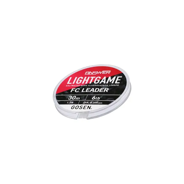 GLAFN0315 GOSEN FLUOROCARBON ANSWER LIGHT GAME LEADER FC 30m 1.5 0,205mm
