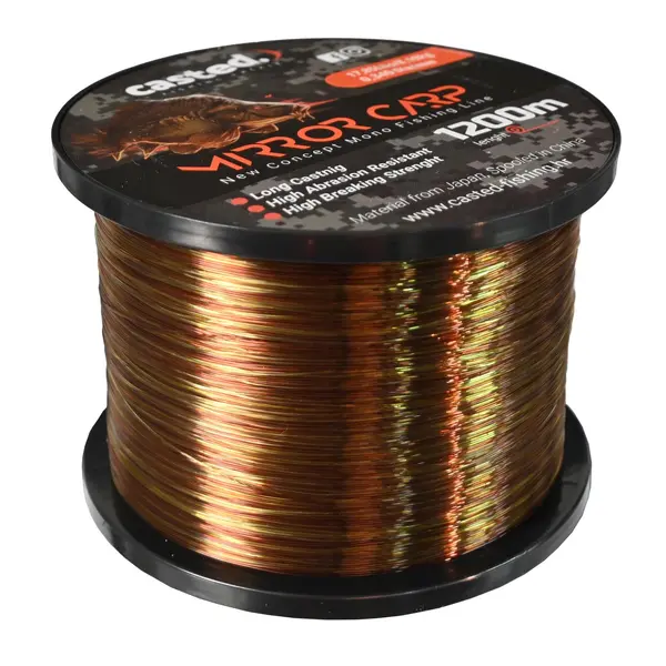 CAS 2024 CASTED najlon Mirror Carp Mono 1200M 0,405mm 26,23Lbs/11,9kg green+black