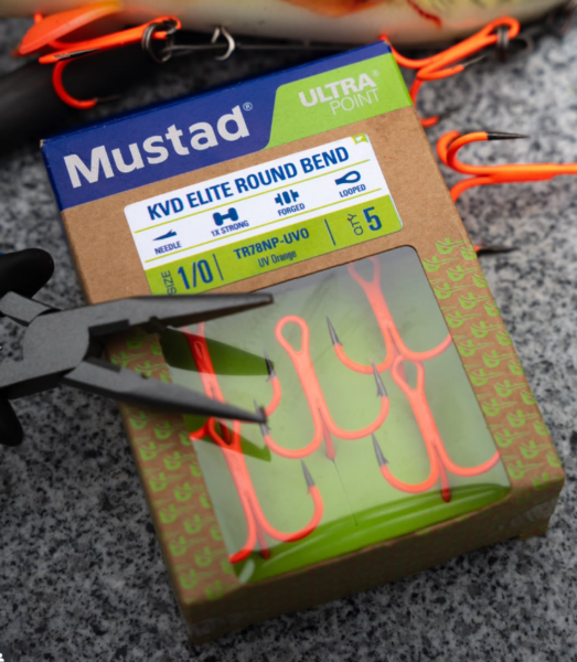 TR78NP-UVO-12-7U MUSTAD UDICE TROKRAKE KVD Elite Round Bend UV Paint #12 7kom