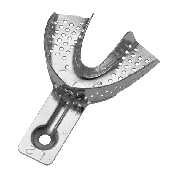 6006/L2 Aluminijska perforirana žlica za uzimanje otisaka, donja XS, 59x50 mm