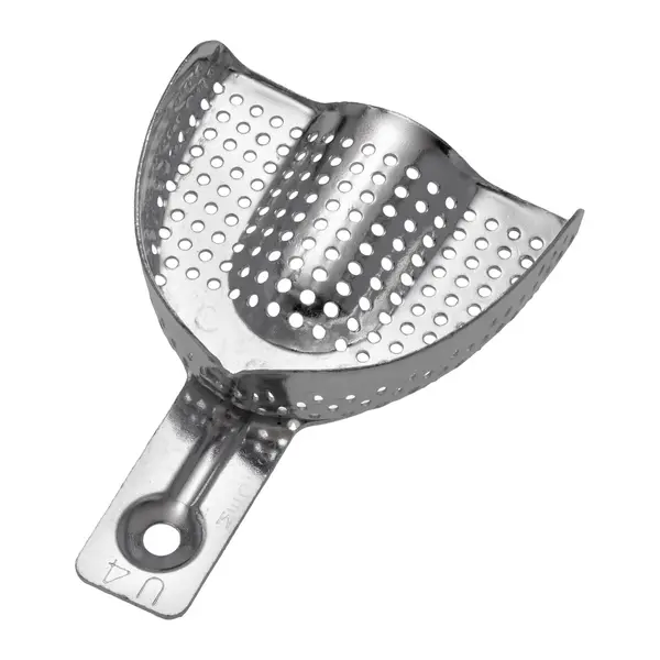 6006/U4 Aluminijska perforirana žlica za uzimanje otisaka, gornja M, 72x58 mm