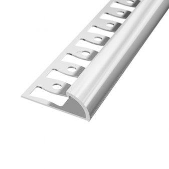 MIDAS Profil ALU zaobljeni kutni 10 mm boja-alu natur2,5 m