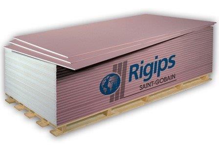 46334 / 44375 Gips ploča RIGIPS RFI vlagovatrootporna 12,5x1250x2000 (2,5m2/kom)