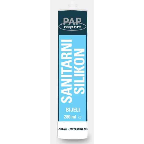 PAP EXPERT Sanitarni silikon - bijeli 280ml