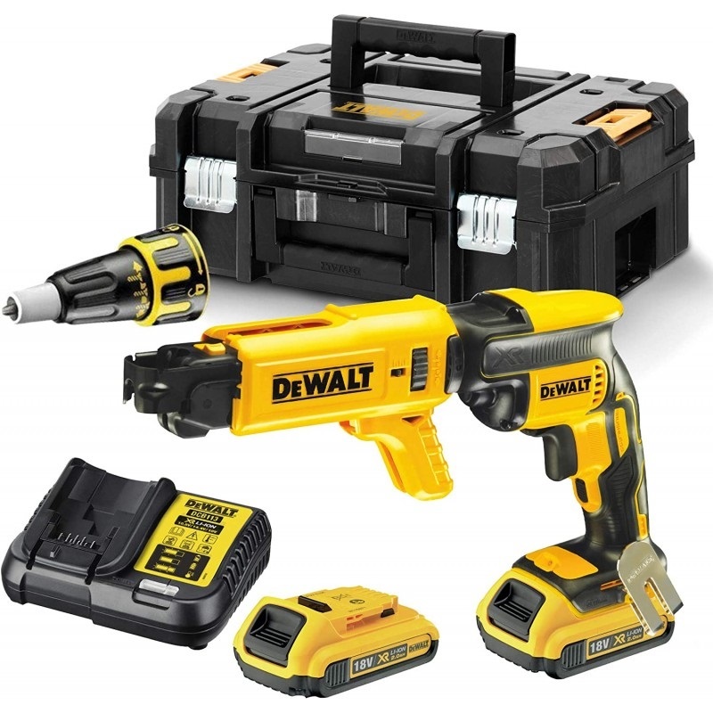 DeWALT AKU Odvijač za gips ploče 18V 2x2,0 Ah, DCF620D2K