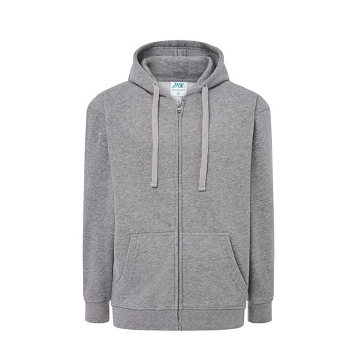 Majica s kapuljačom i zatvaračem, unisex, siva