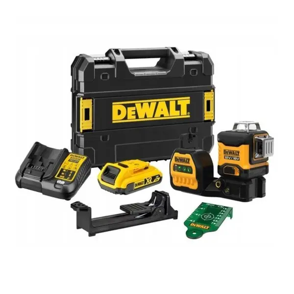 DeWALT Križno-linijski laser 10,8V + Stalak za laser, DCE089D1G+DE0881