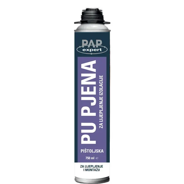 PE 201 PAP EXPERT PU pjena za lijepljenje izolacije - pištoljska 750ml