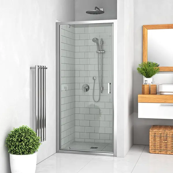 71-LLDO1/800 LEGA LINE JEDNOKRILNA TUŠ VRATA 80x190cm, crom profil/prozirno staklo 5mm