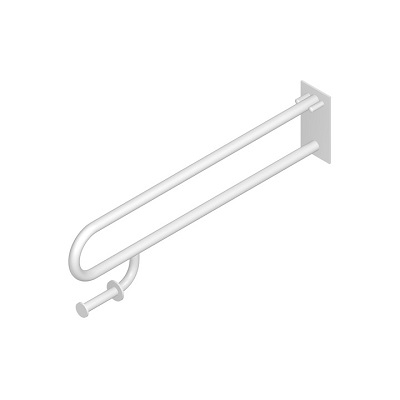 UNIVERSUM INOX DRŽAČ 83,4cm-PREKLOPNI SA DRŽAČEM WC PAPIRA