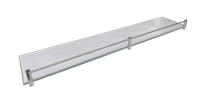 60-06 66 00 99 ETAŽER 60x11cm, 6mm PROZIRNO STAKLO S OGRADOM MATT CROM
