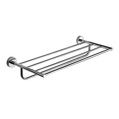 60-96 25 EXTRA POLICA ZA RUČNIKE CHROME 50x25cm SA DRŽAČEM RUČNIKA