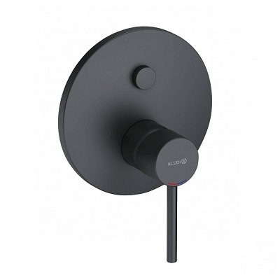 21-386593976 BOZZ PODŽBUKNA MJEŠALICA ZA KADU/TUŠ MATT BLACK Push prebacivač
