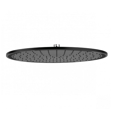 A-QA TUŠ RUŽA 1/2" POLUKRUŽNA  fi400mm METALNA MATT BLACK