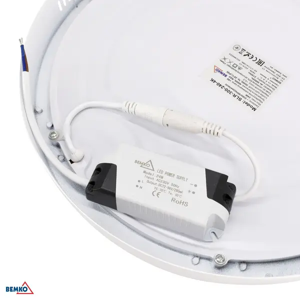 C39-SLR-240-180-4K Bemko LED panel TALAR SLR 18W 4000K IP20 okrugli nadgradni