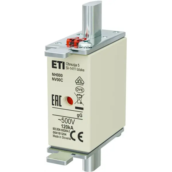 ETI 4181204 ETI rastalni uložak NH 000 Gg 10A 500V