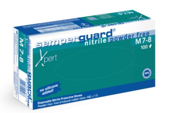 3000016079-100/1 RUKAVICA JEDNOKRATNA NITRIL BEZ PUDERA PLAVA XPERT M (7-8) 100/1