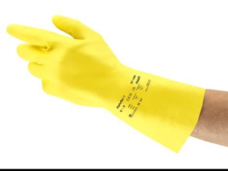 87-190-10 RUKAVICA GUMENA ECONOHANDS ŽUTA 10