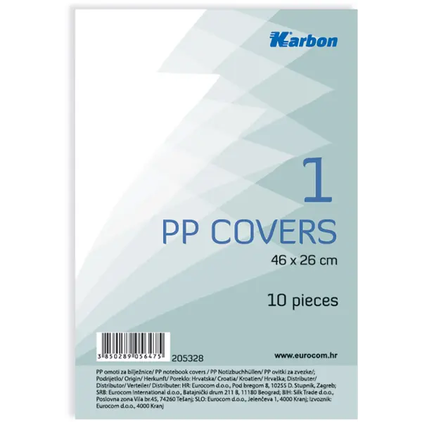 205328-EC Omotnica univerzalna PP s ljep.trakom br.1, KARBON 46x26 10/1 P40